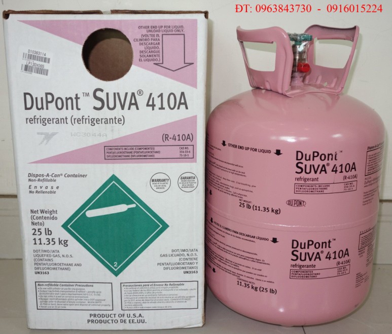 Gas lạnh R410 DuPont Suva