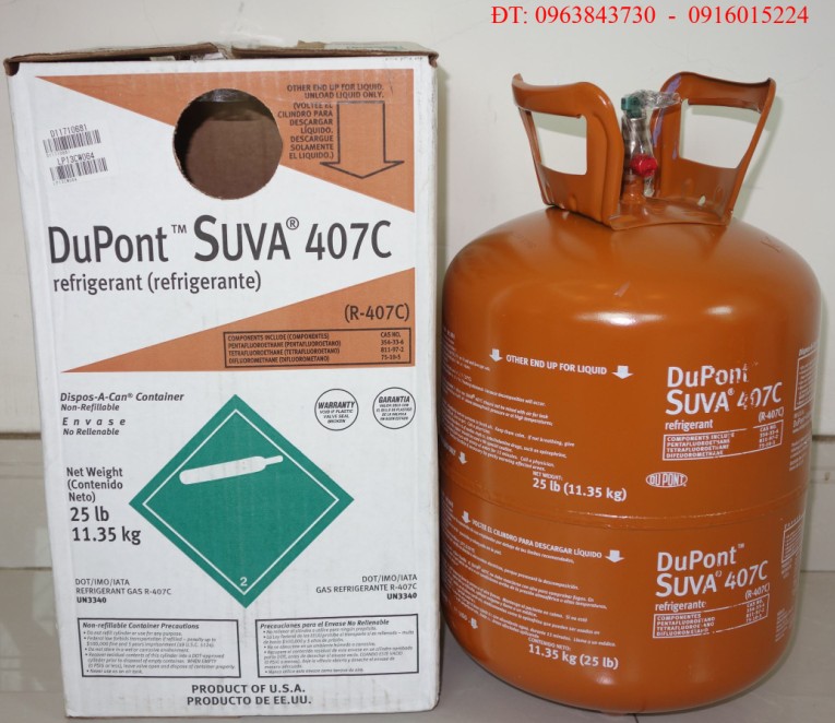 Gas lạnh Dupont Suva R407C